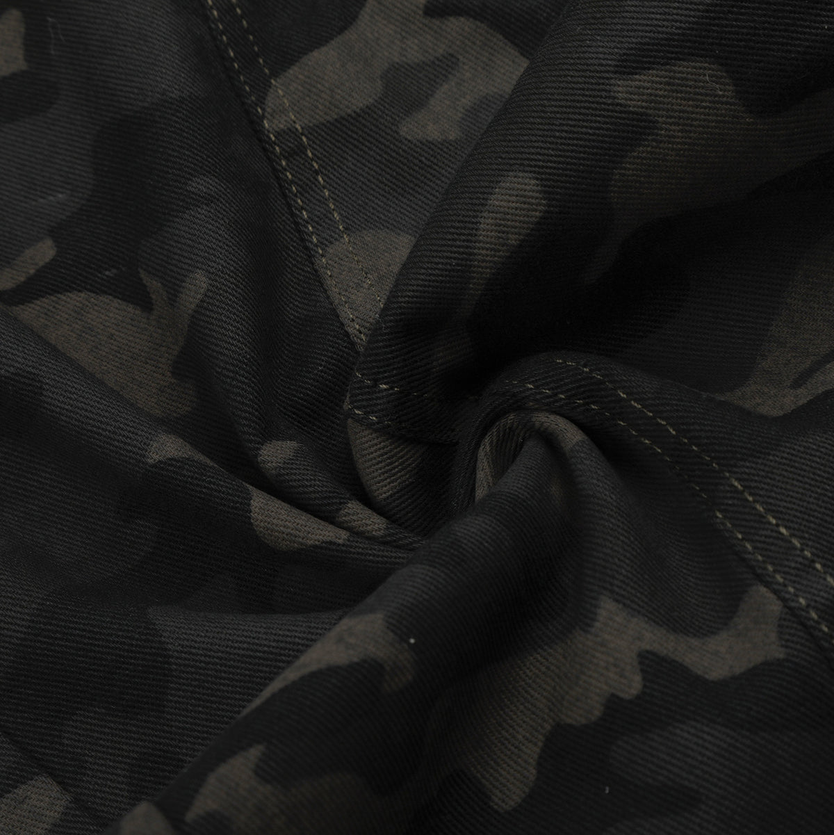Camouflage Cargo Knife-Style Denim Pants unisex loose wide-leg