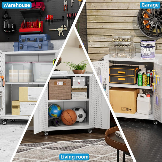 Armoire de rangement métallique