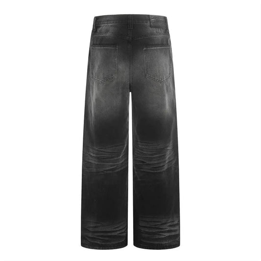 eprolo jeans, color-washed denim with straight-leg fit and two back pockets