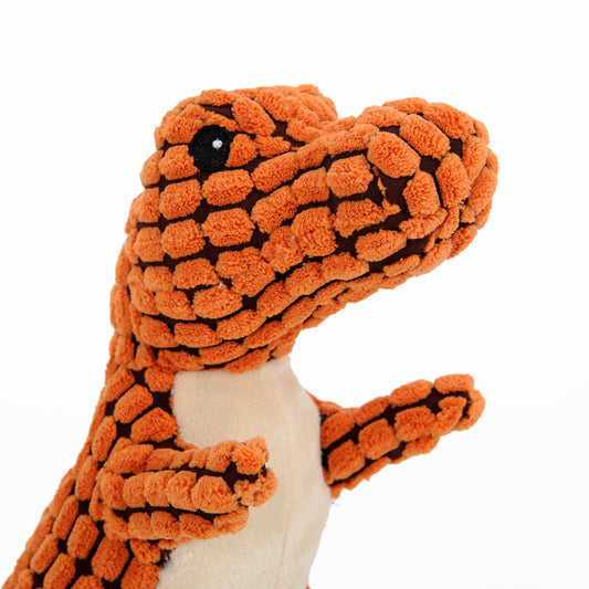 Jouets pour Chiens en Forme de Dinosaures, Jouets Interactifs Géants pour Grands Chiens, Jouets à Mâcher en Peluche pour Chihuahua avec Couineurs