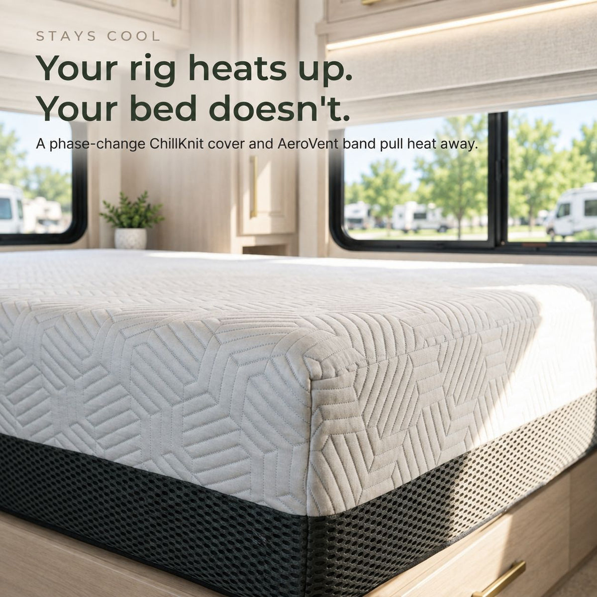 8 Inch RV Bunk (75 X 30 In.) Firm Gel Memory Foam Mattress