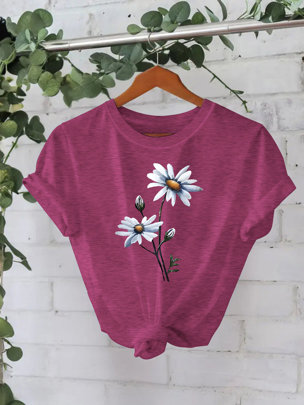 T-shirt à manches courtes imprimé floral