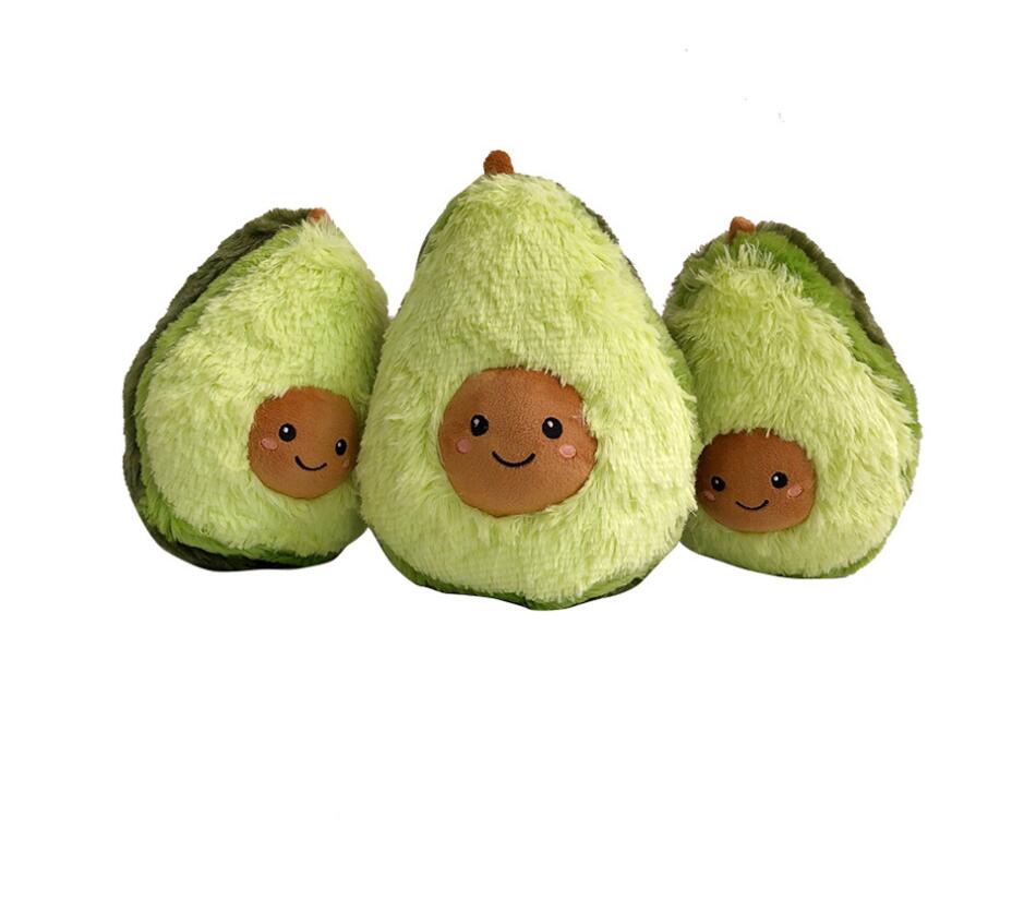 Almohada de aguacate de peluche