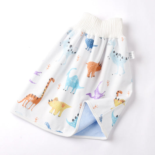 Jupe-couche bébé en coton et fibre de bambou