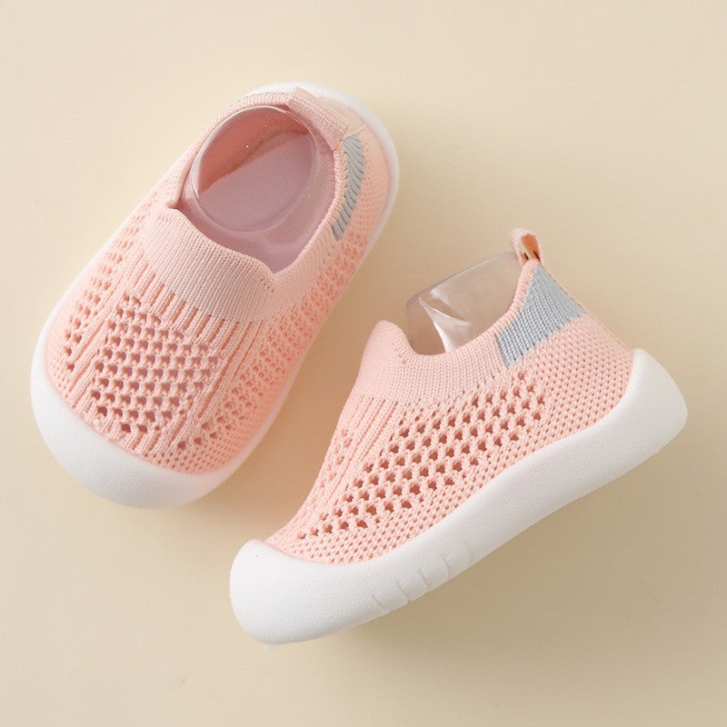 Chaussures Bébé Tout-petit Semelle Souple Antidérapantes Légères en Tissu Volant