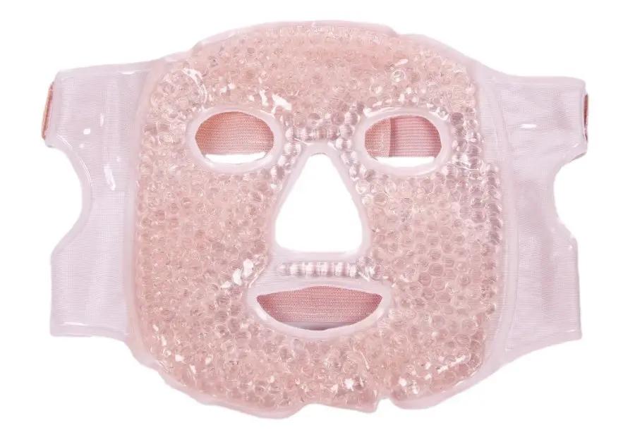Therapeutic gel eye mask by AdTec, pink with strap for cold and warm therapy