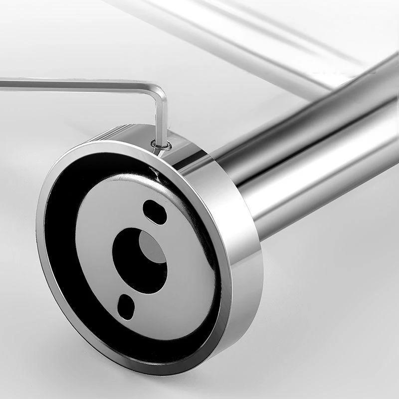 304 stainless steel towel rack, non perforated, bathroom towel double pole hanging rack, household towel rack by eprolo