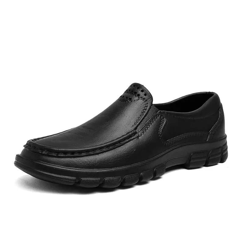 Zapatos ligeros de piel informales para hombre