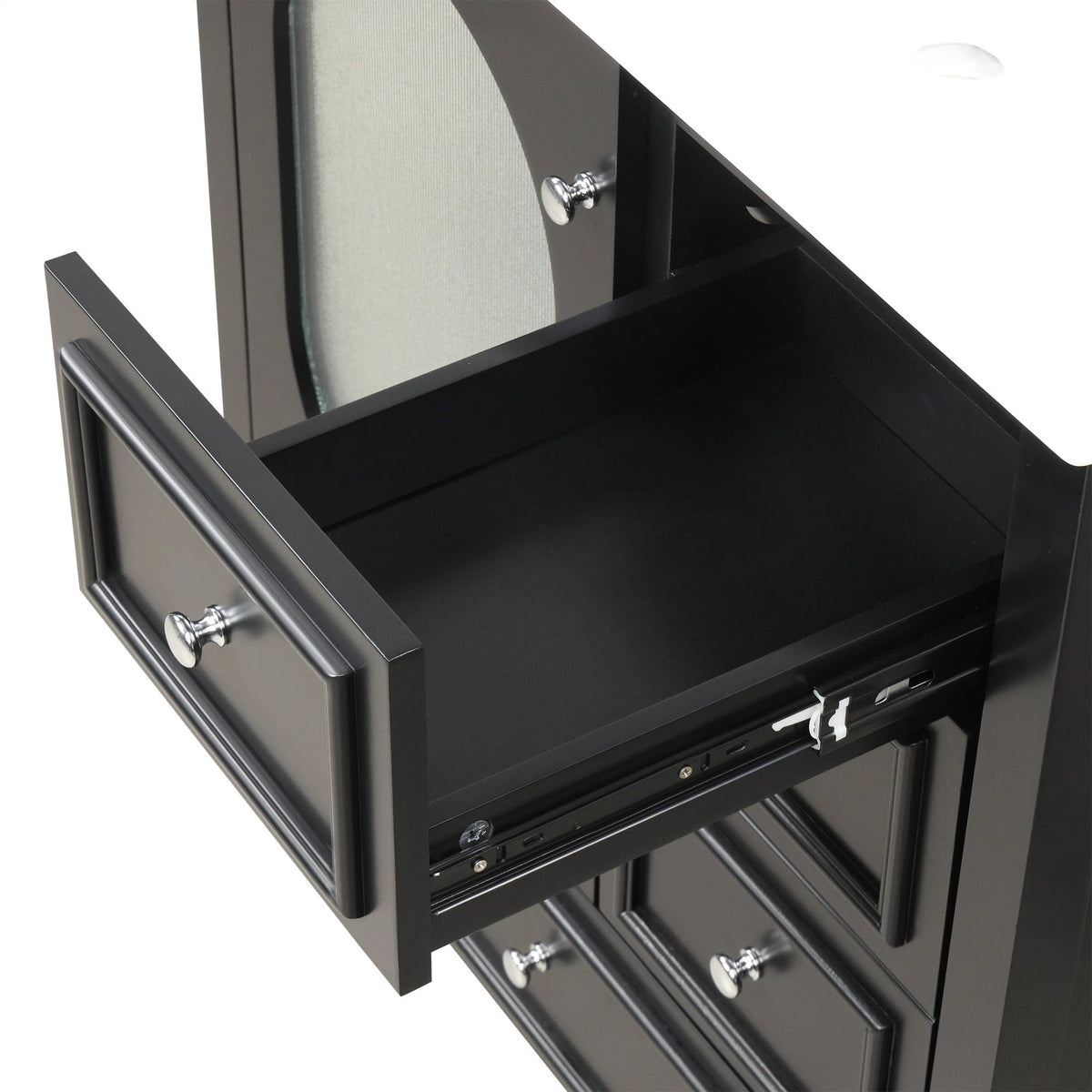 30" Bathroom Vanity with Sink, Bathroom Vanity Cabinet with Three Drawers and Door by eprolo