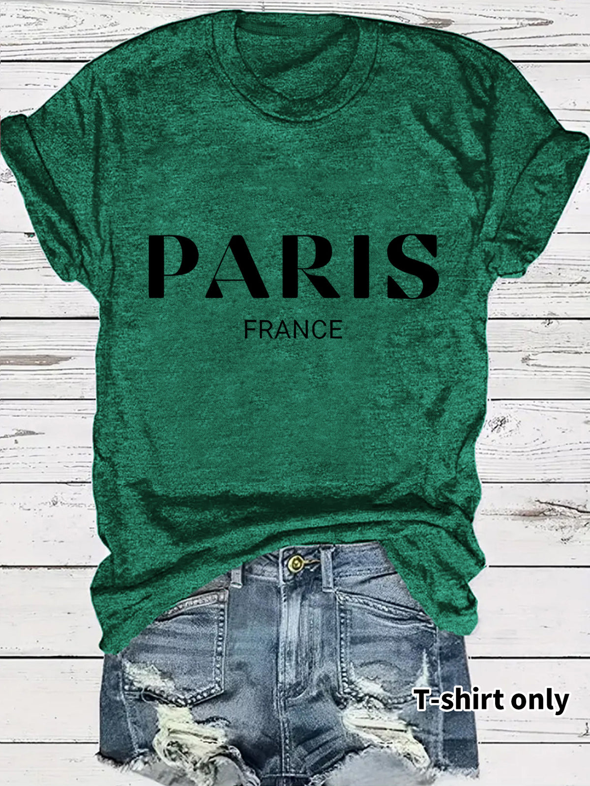 T-shirt lettres Paris