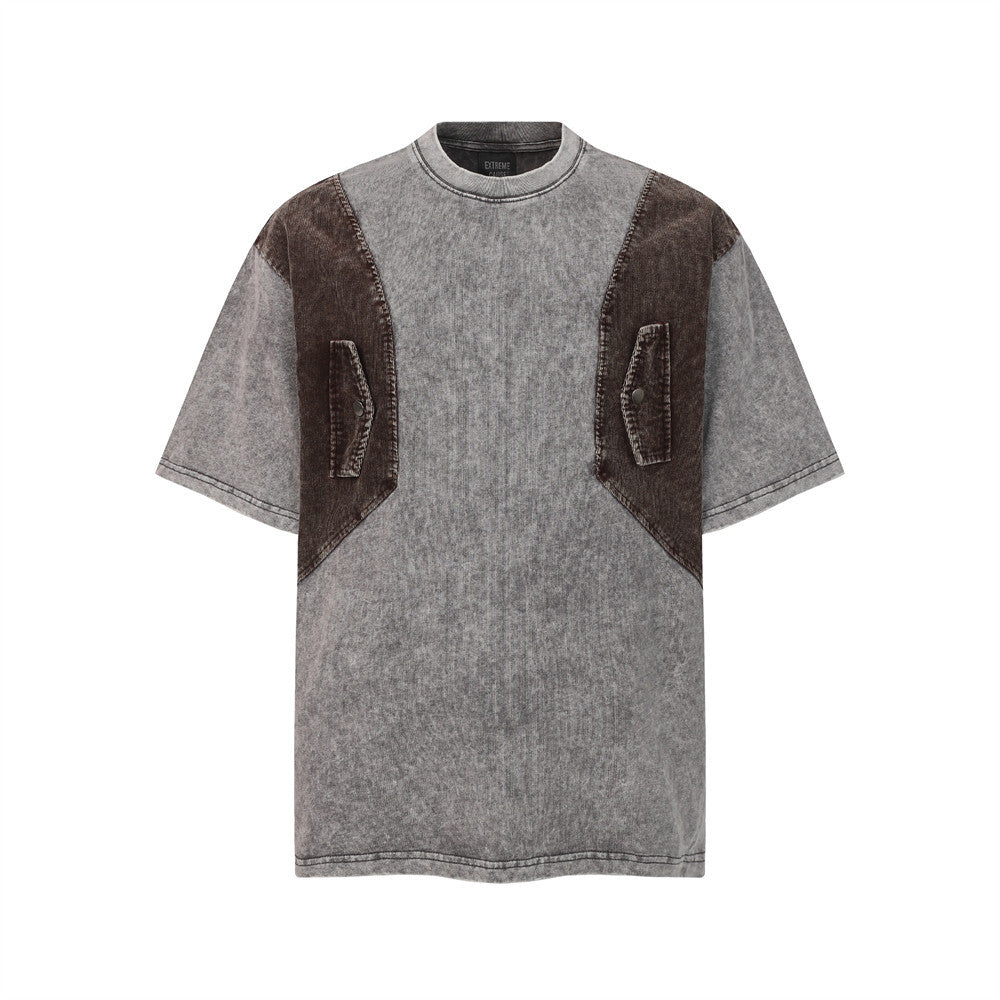 Réutiliser de vieux t-shirts à manches courtes délavés