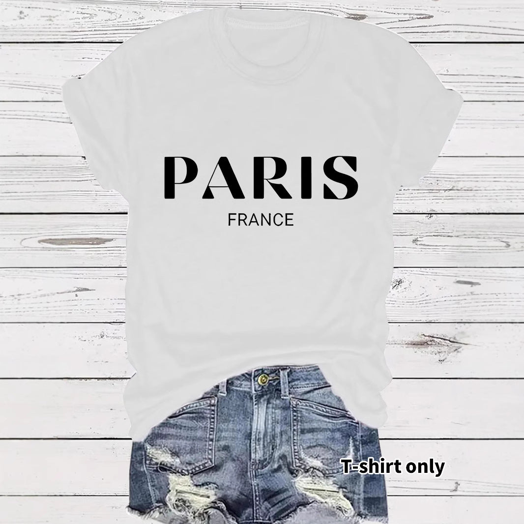 T-shirt lettres Paris