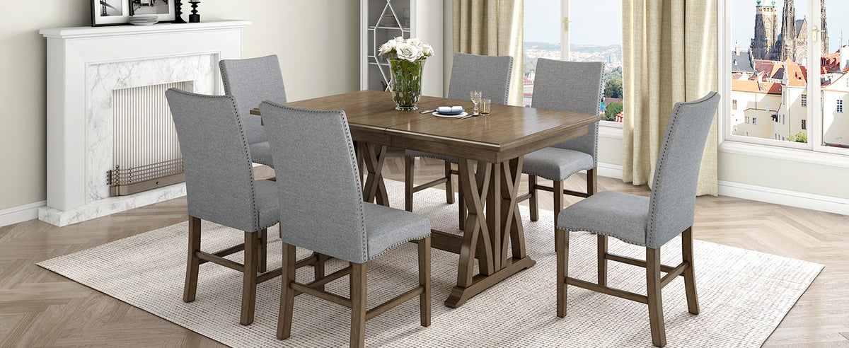 Elegant dining set with clean lines