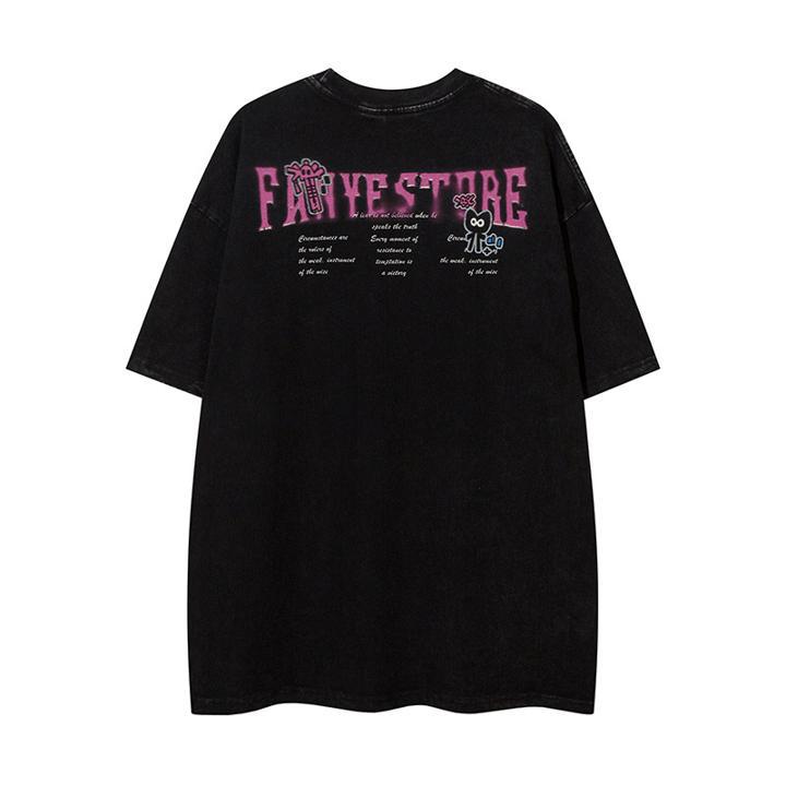 T-shirt à manches courtes à motif de dessin animé