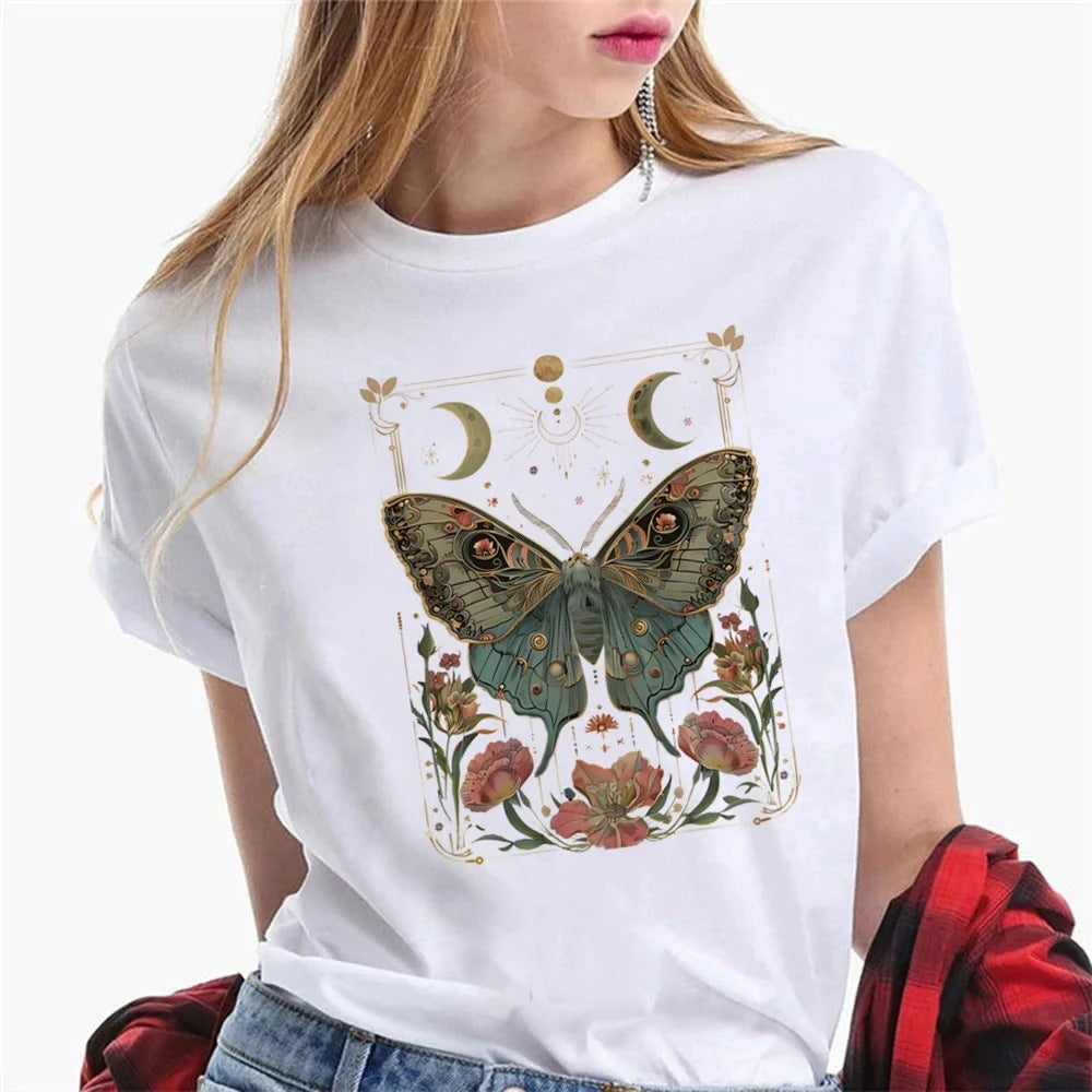 T-shirts Femme Graphiste T-shirts Filles Harajuku Cl
