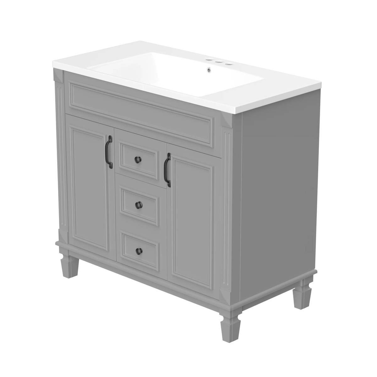 36'' Bathroom Vanity with Top Sink by eprolo
