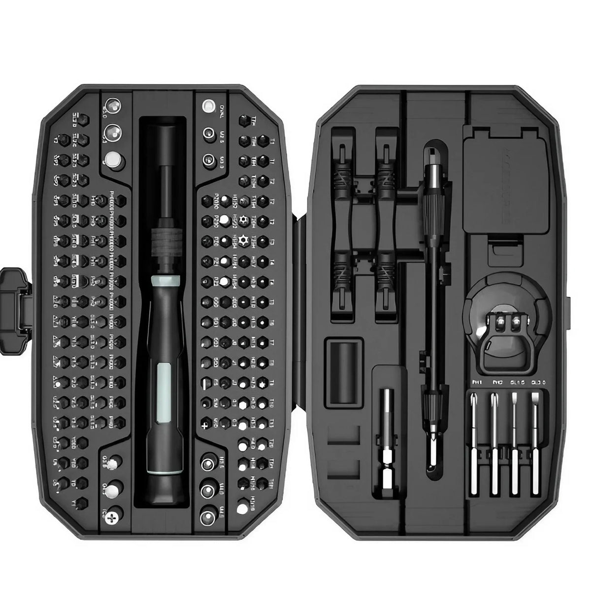 Precision Screwdriver Set, Laptop Tool Kit by PrimeCanada.Store in a black dual-case with assorted bits and driver