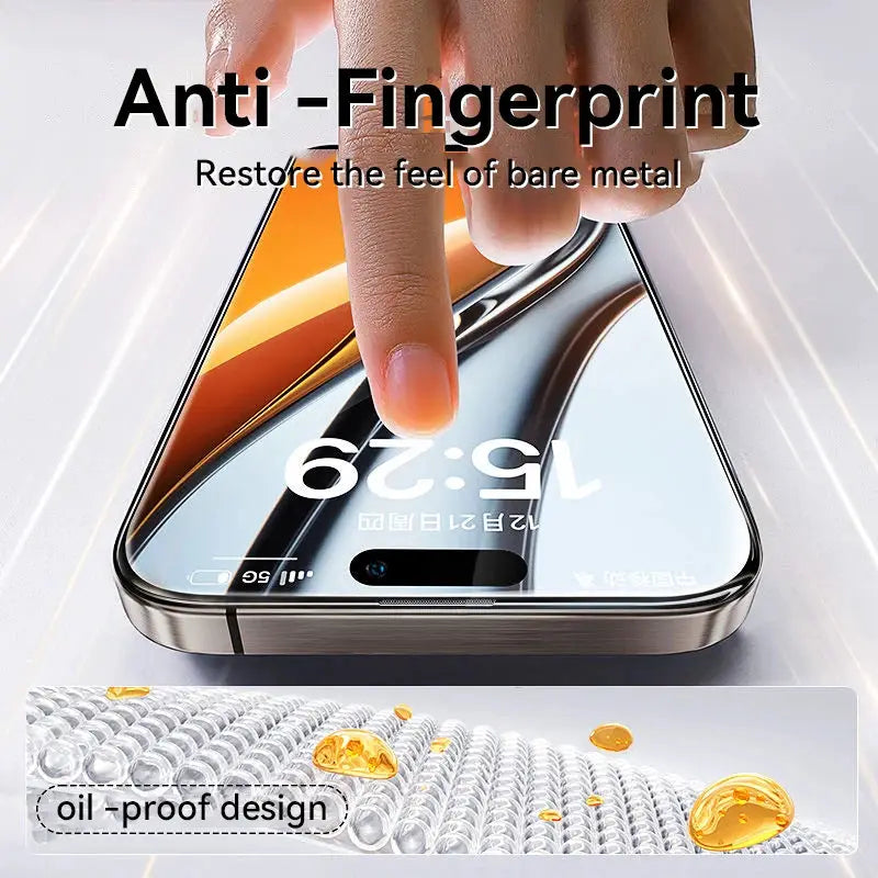 Joyroom tempered glass screen protector kit for iPhone 11–16 Pro Max, 1/2/3pcs, anti-fingerprint, PrimeCanada.Store