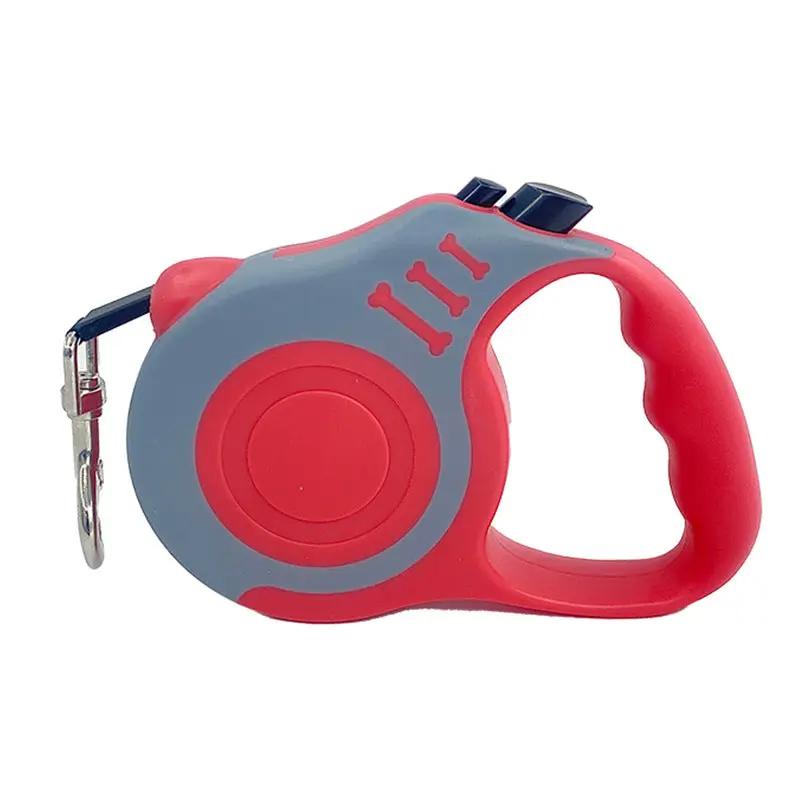Pet Automatic Telescopic Traction Rope retractable leash by AdTec in red and gray
