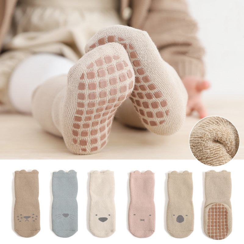 Calcetines de algodón peinado para niños y niñas