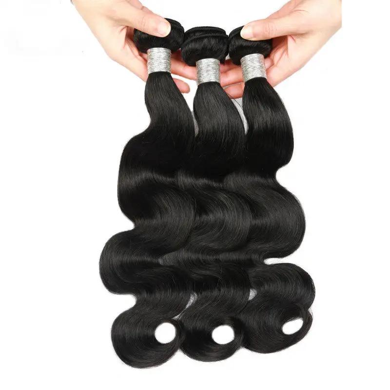AdTec African Wigs synthetic hair extensions hair bundles, black, wavy, 3 bundles