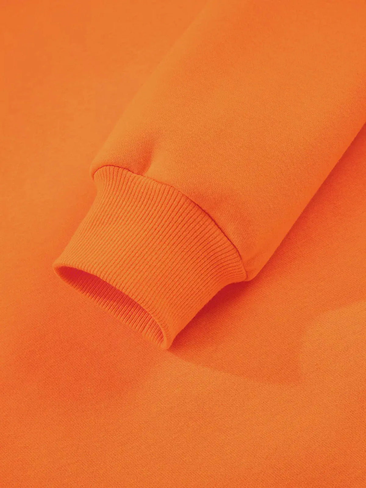 Dancing Critters Sequin Halloween Crewneck Sweatshirt orange fabric with ribbed cuff