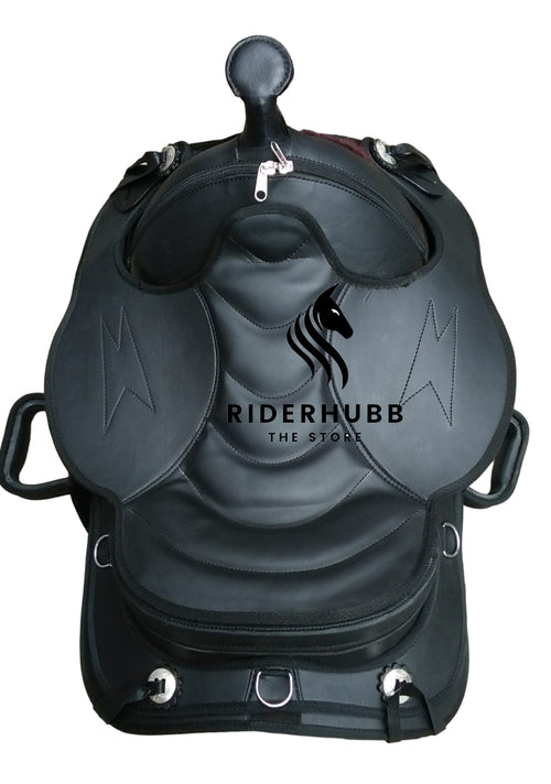 Montura de caballo sintética estilo Western sin árbol, tamaño 15"- 18"