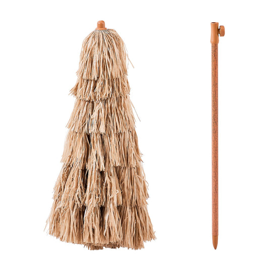 Parasol de terrasse en chaume Tiki, 1,8 m, pour piscine, plage