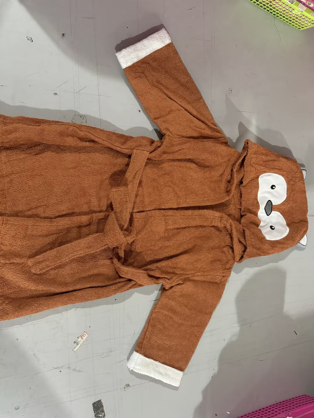 Albornoz infantil absorbente con capucha y forma de animal