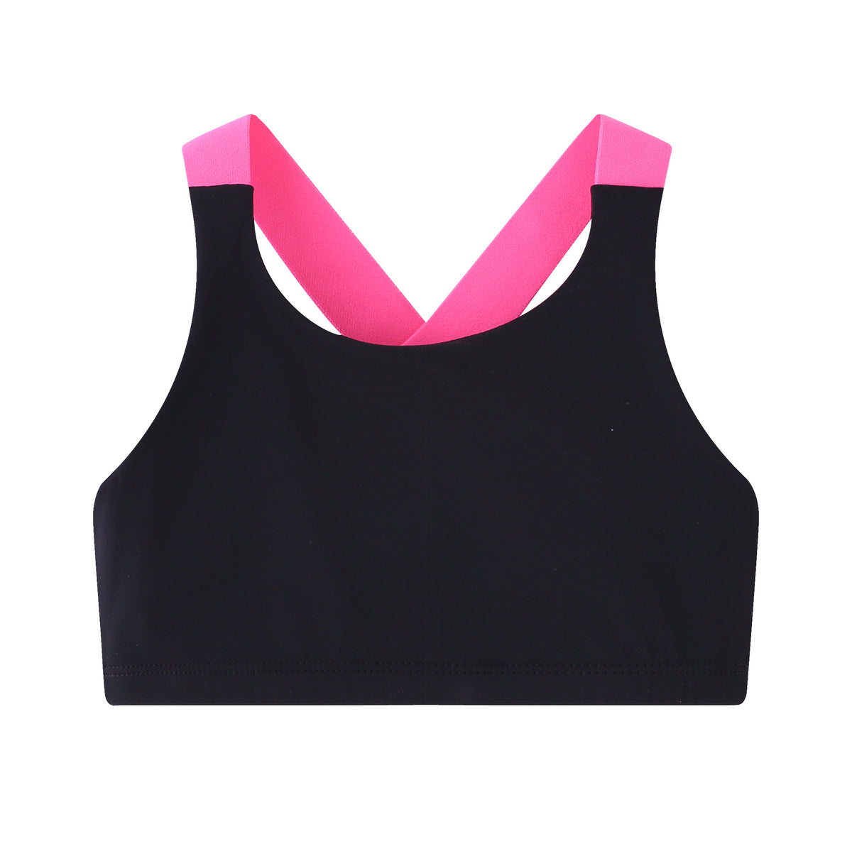 Ropa de baile para niñas, top corto de yoga y fitness para niñas