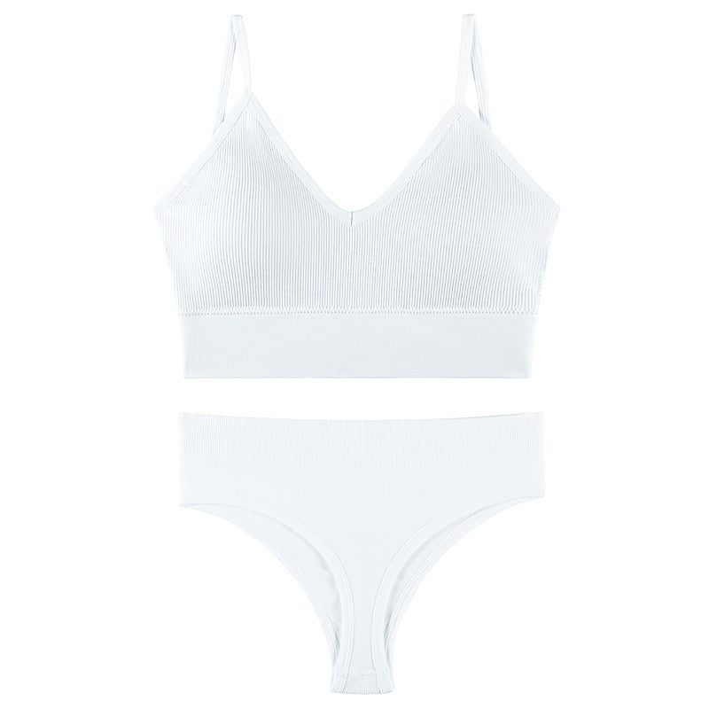 Ropa interior femenina Sujetador push-up de pecho pequeño, fino, inalámbrico, talla grande, chaleco deportivo, tirantes, copa triangular francesa