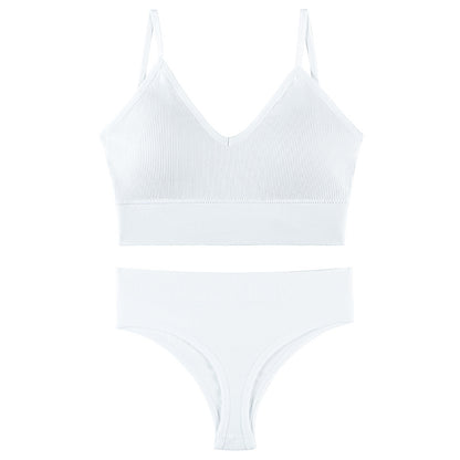 Ropa interior femenina Sujetador push-up de pecho pequeño, fino, inalámbrico, talla grande, chaleco deportivo, tirantes, copa triangular francesa