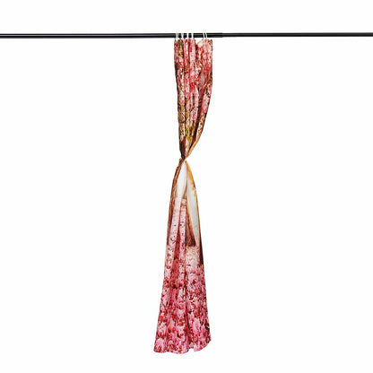 Arrivals Europe Pink Sakura Tree Pattern Bathroom Four-piece Suit,Shower Curtain Bathroom Pedestal Rug Lid Toilet Cover Bath Mat Set by eprolo