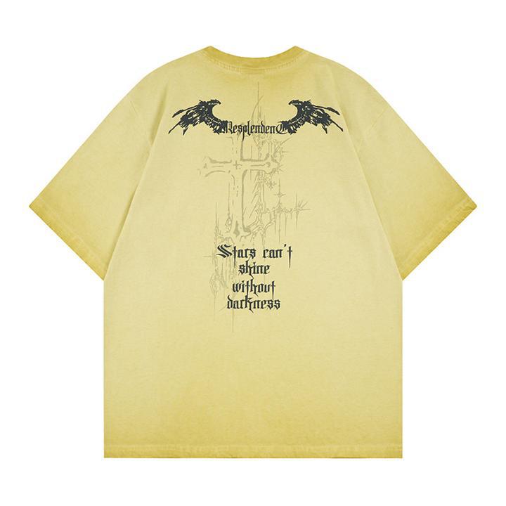 Wings printed short sleeved T-shirt