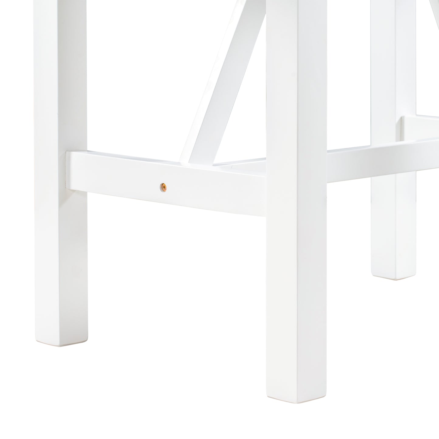 Ensemble de salle à manger 3 pièces en bois à hauteur de comptoir avec rallonge pliable