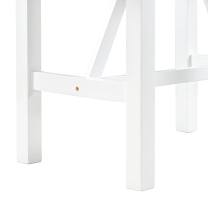 Ensemble de salle à manger 3 pièces en bois à hauteur de comptoir avec rallonge pliable