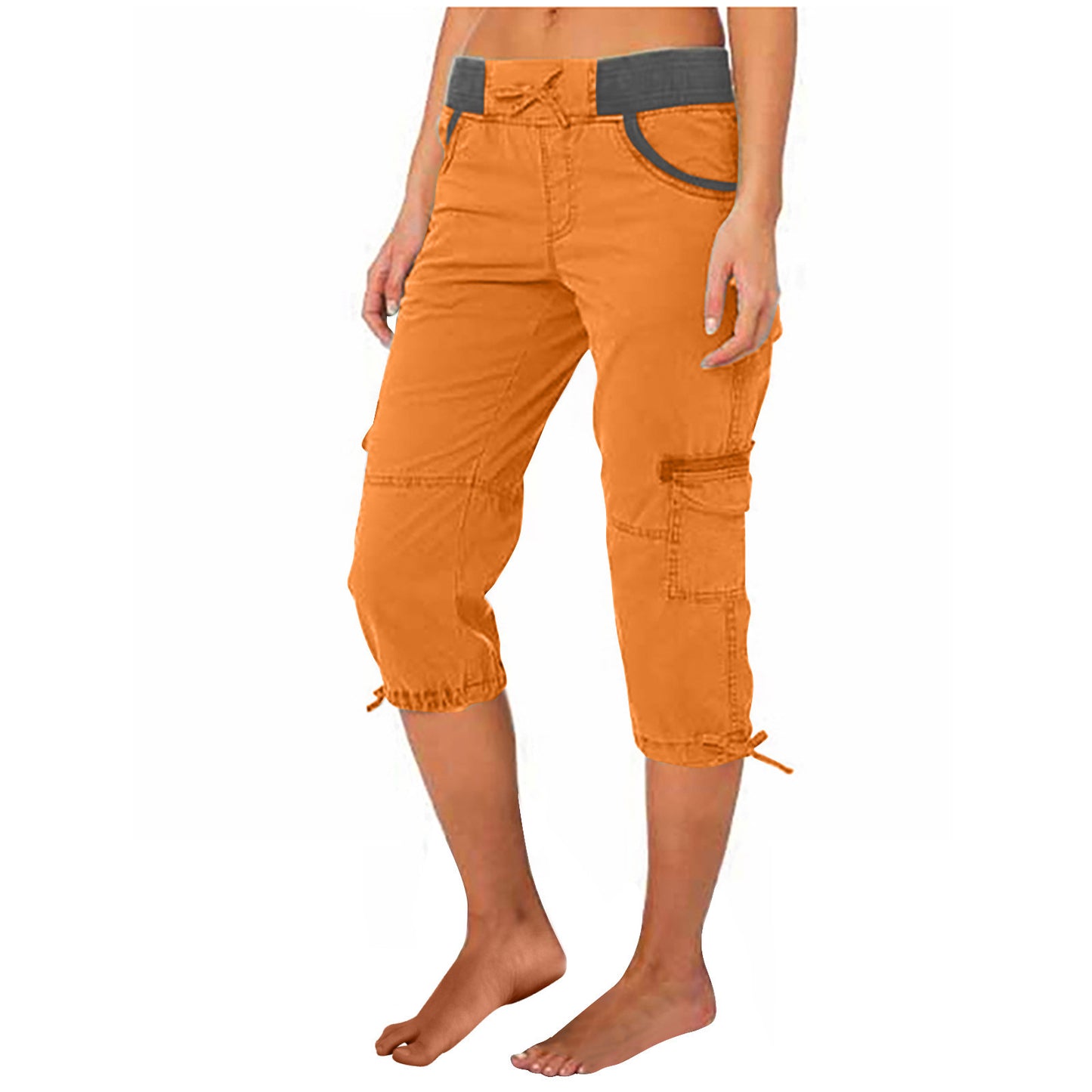 A-line Loose Wide-leg Adjustable Pants