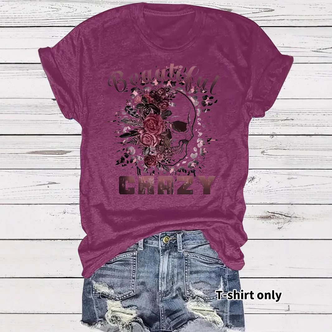 Camiseta con estampado de calavera