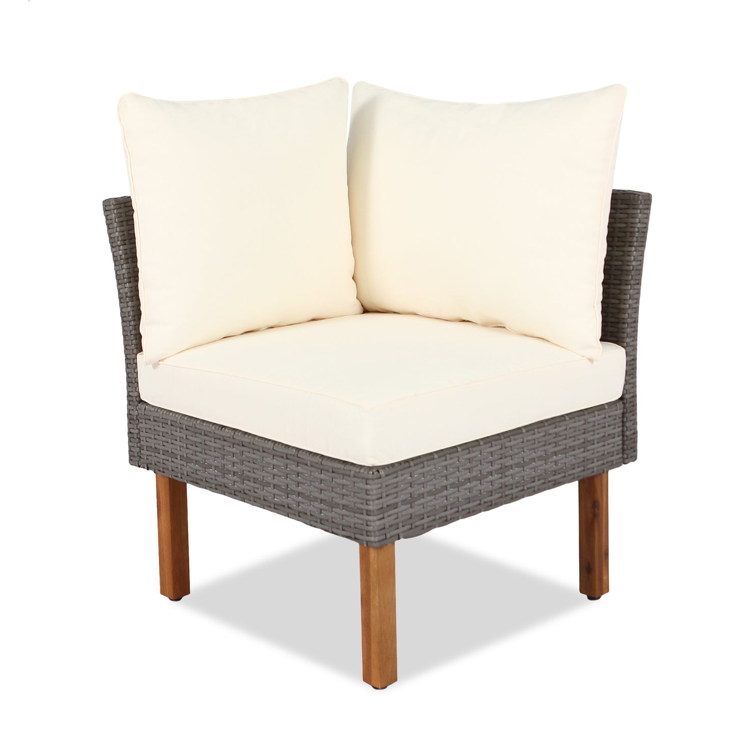 Ensemble de meubles de patio en rotin 9 pièces