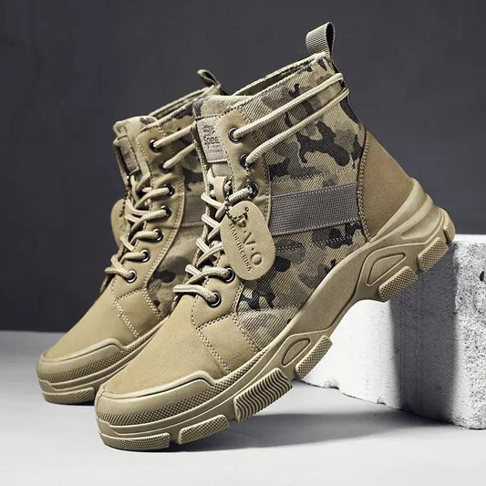 Summit camouflage waterproof casual mens boots olive by AdTec, pair