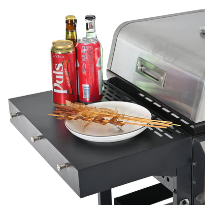 2+2 multifunctional gas barbecue grill and covered grill combination for outdoor cooking - barbecue, barbecue, pizza. by eprolo
