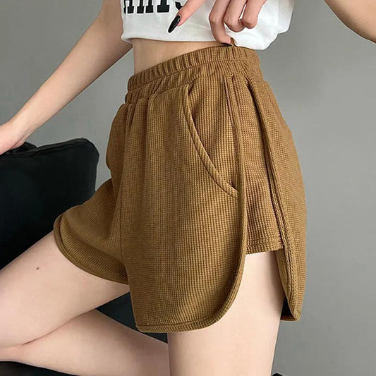 Shorts gaufrés pour femme