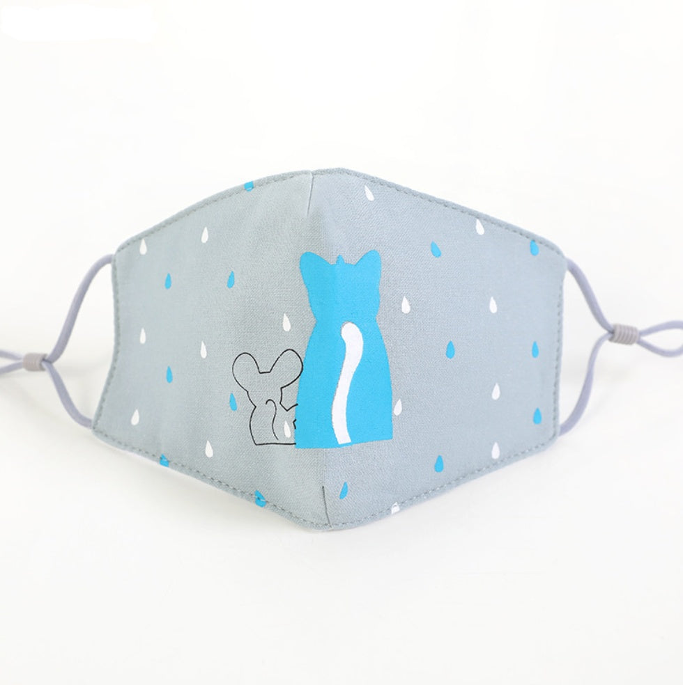 Masque facial en coton pour enfant, masque pour adulte