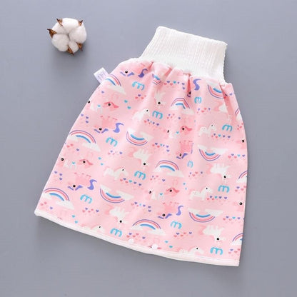 Jupe-couche bébé en coton et fibre de bambou