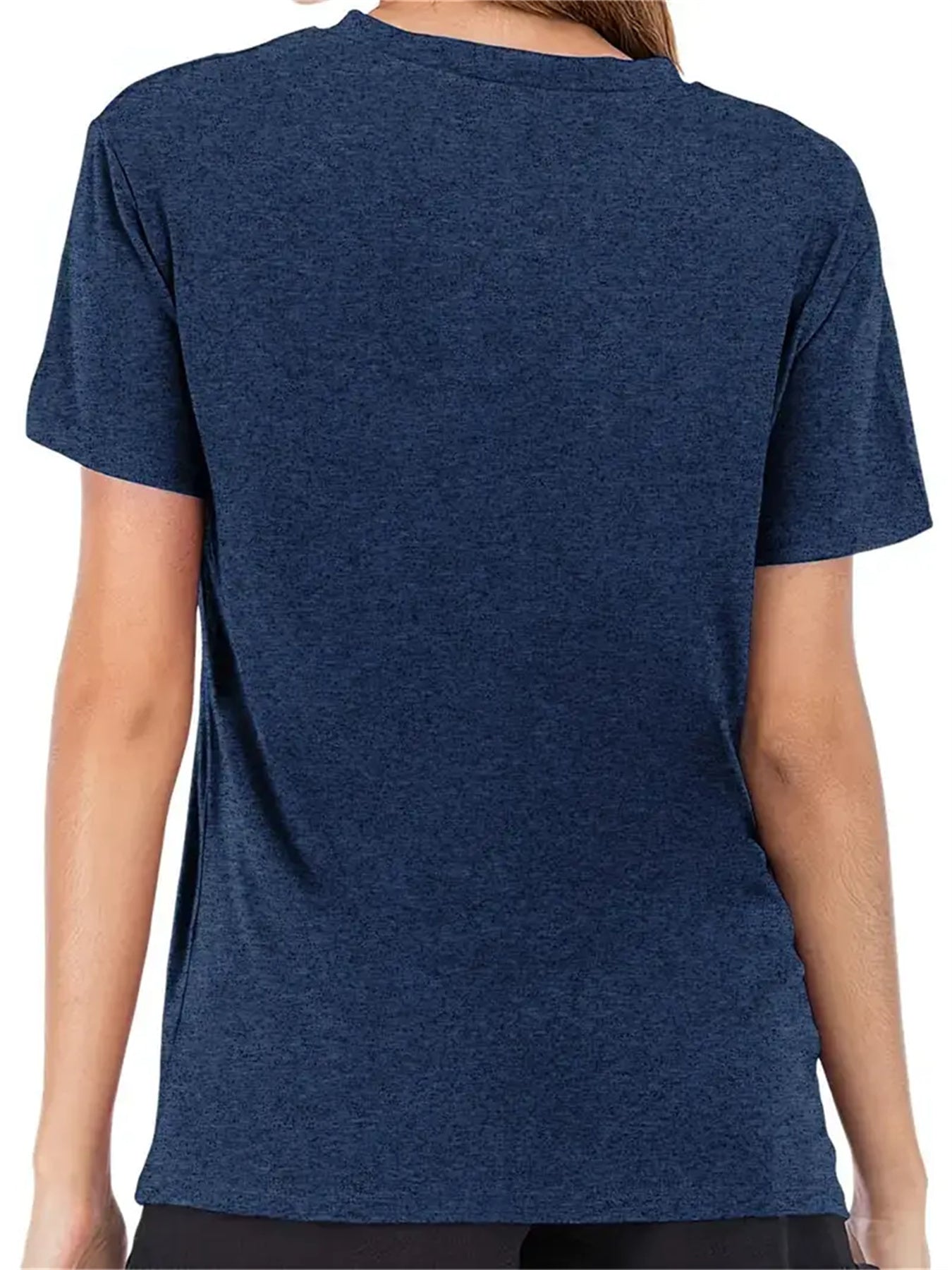 Camiseta de color liso para mujer