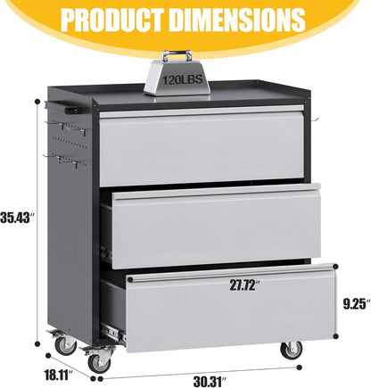 Gabinetes metálicos para herramientas de garaje Aobabo