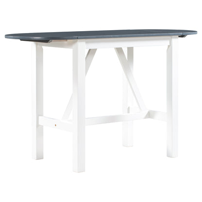 Ensemble de salle à manger 3 pièces en bois à hauteur de comptoir avec rallonge pliable