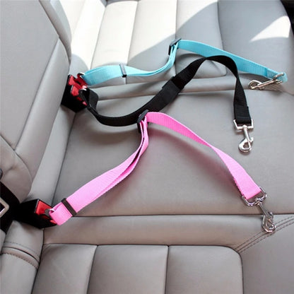 Cinturón de seguridad ajustable para perros y gatos, arnés de coche para mascotas, correa de seguridad, clip de palanca, arnés de tracción para perros, collares, accesorios para perros, productos para mascotas.