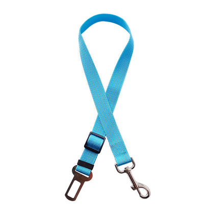 Cinturón de seguridad ajustable para perros y gatos, arnés de coche para mascotas, correa de seguridad, clip de palanca, arnés de tracción para perros, collares, accesorios para perros, productos para mascotas.