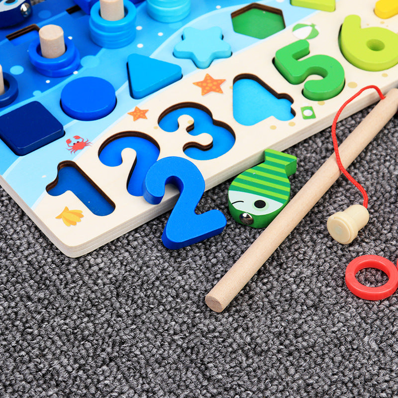 Juguetes para niños, rompecabezas, puzles, números para bebés, educación temprana, desarrollo intelectual, madera para niños pequeños de 1 año